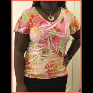 Pretty Colorful Blouse Size L